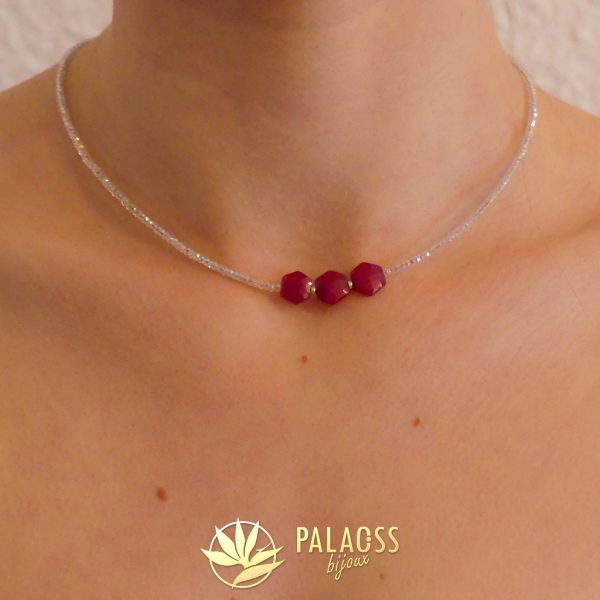 Palaoss bijoux -collier -délicat -pierres fines
